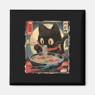 Imán Gato Kawaii comiendo fideos de Ramen Chicas de reg