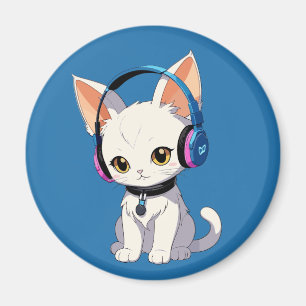 Imán Gato Kawaii Perfecto