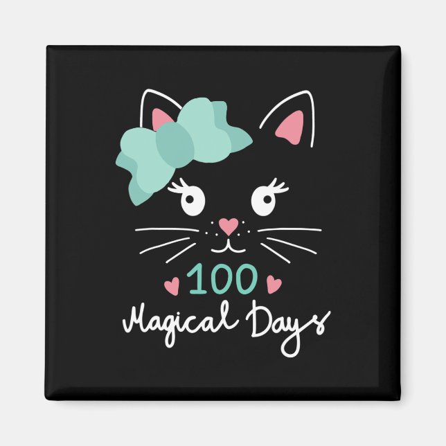 Imán Gato Kitty 100 Días Mágicos Profesor G (Frente)
