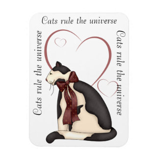 Imán Gato Kitty con imágenes del corazón