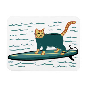 Imán Gato Kitty de Surfing