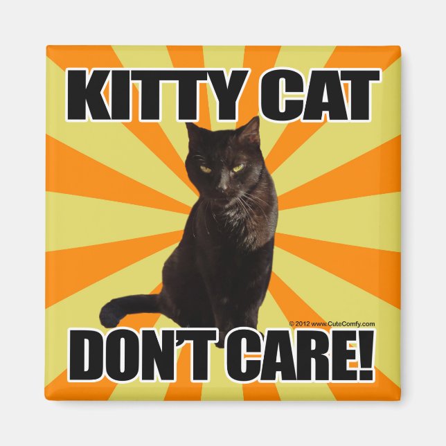 Imán Gato Kitty No Te Importa (Frente)