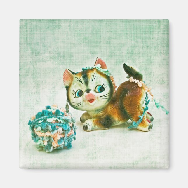 Imán Gato Kitty Vintage (Frente)