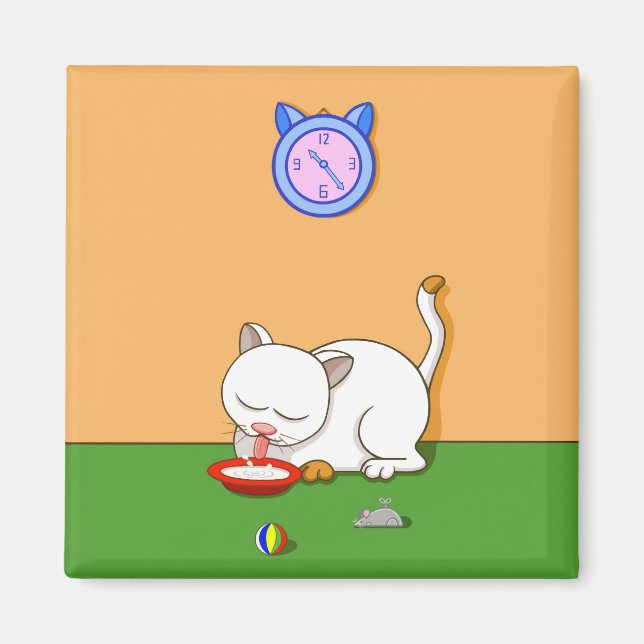 Imán Gato lechoso (Frente)