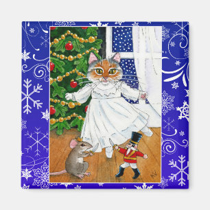 Imán Gato lindo, ballet del cascanueces, navidad, rató