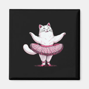 Imán Gato lindo en ballet Tutu Bailando Hombres Mujeres