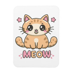 Imán gato lindo maullar