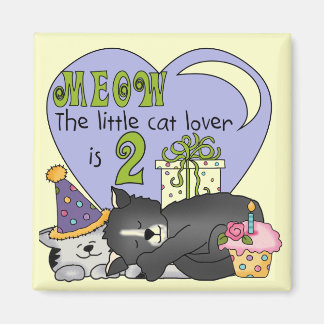 Imán Gato Lover 2º camisas de cumpleaños y regalos