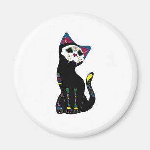 Imán "Gato Muerto" Dia De Los Muertos Cat