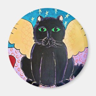 Imán Gato mullido del ángel