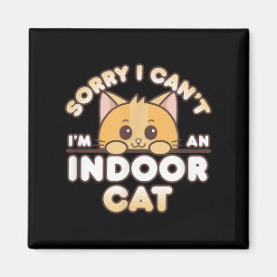 Imán Gato Naranja Tímido Lo Siento No Puedo Soy Un Gato