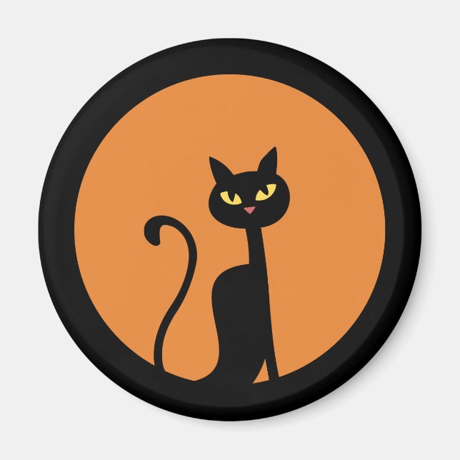 Imán Gato negro (Frente)