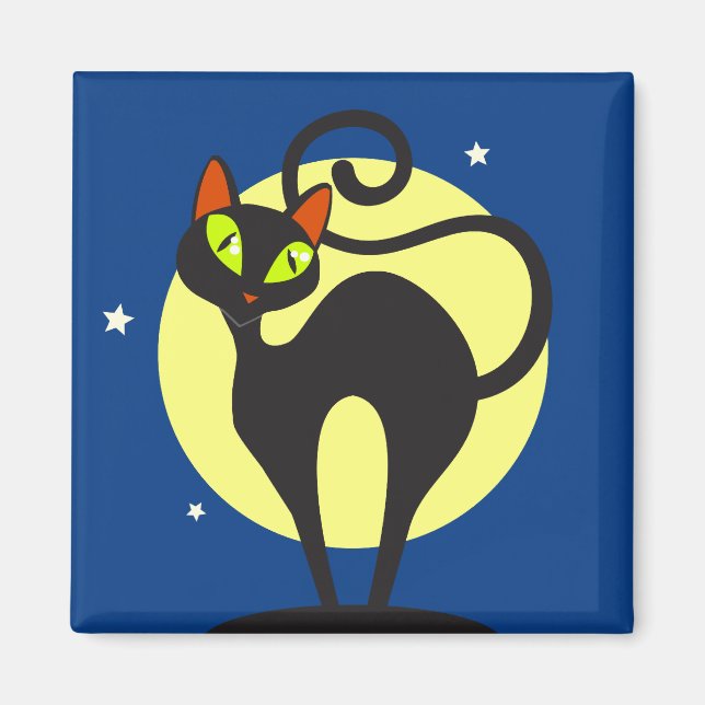 Imán Gato negro (Frente)