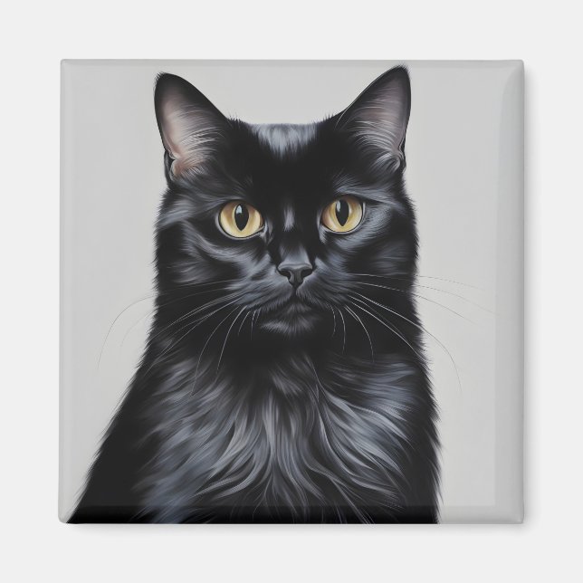 Imán Gato negro (Frente)