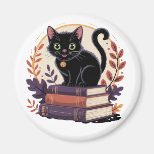 Imán Gato negro Bookish - Magnet para niños
