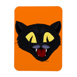 Imán Gato negro de Halloween