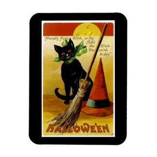 Imán Gato negro de Halloween