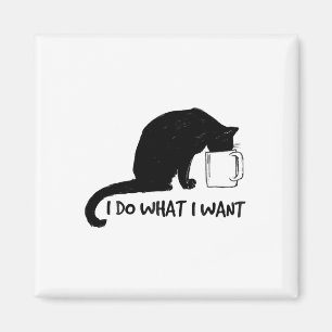 Imán Gato negro hace lo que quiero que sea divertido pa