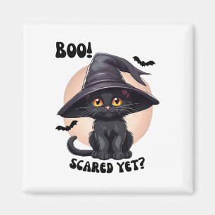 Imán Gato negro Halloween lindo sabor negro gatito negr