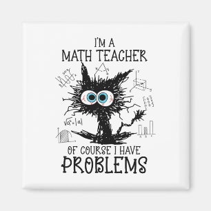 Imán Gato Negro Kitty Soy Maestra De Matemáticas Por Su
