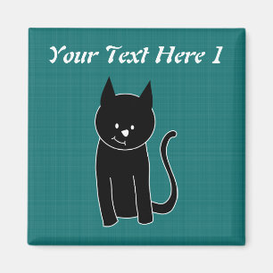 Imán Gato negro lindo