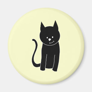 Imán Gato negro lindo