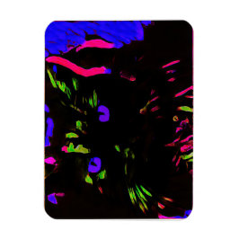 Imán Gato negro neón con ojos brillantes