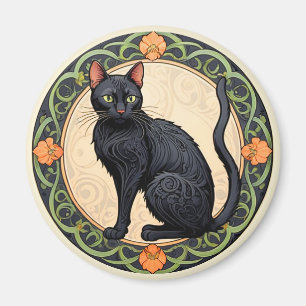 Imán Gato negro Nouveau