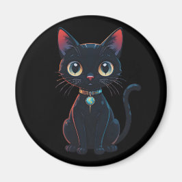 Imán Gato negro poco espeluznante
