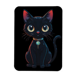 Imán Gato negro poco espeluznante