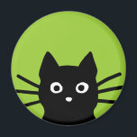 Imán Gato negro que mira<br><div class="desc"></div>