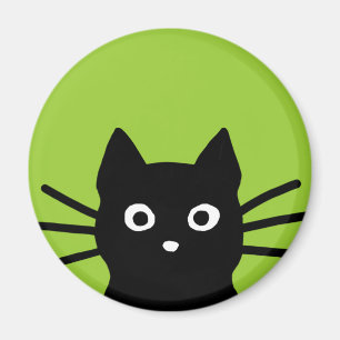 Imán Gato negro que mira