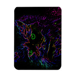 Imán Gato Neon Glow