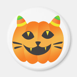 Imán Gato-o'-Lantern de Halloween