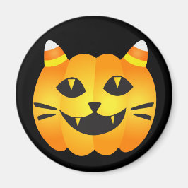 Imán Gato-o'-Lantern de Halloween