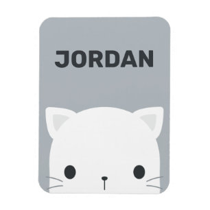 Imán Gato Pequeño y Lindo con Nombre Personalizado