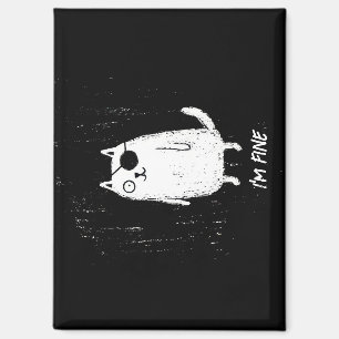Imán Gato Pirata – Arte Divertido Mínimo de Gatos