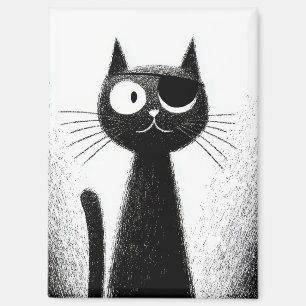 Imán Gato Pirata – Monos Artísticos y Minimalistas de G