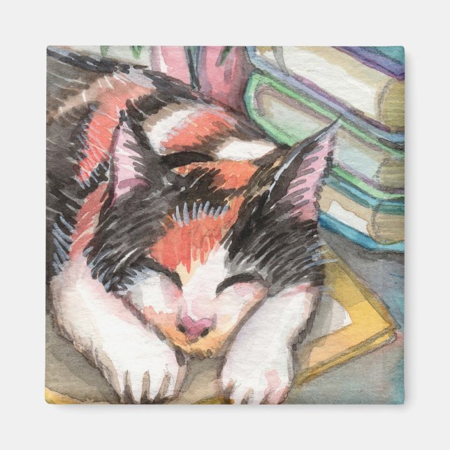 Imán Gato por los libros (Frente)
