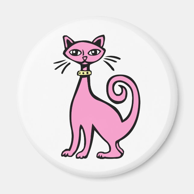 Imán Gato retro (Frente)