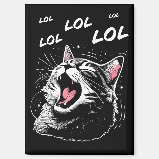 Imán Gato riendo LOL (Anverso)