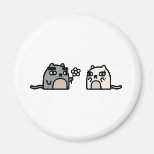 Imán Gato romántico