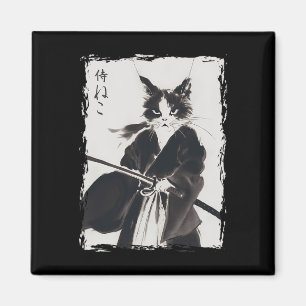 Imán Gato samurai vintage Ukiyo E Guay Gato guerrero Ja