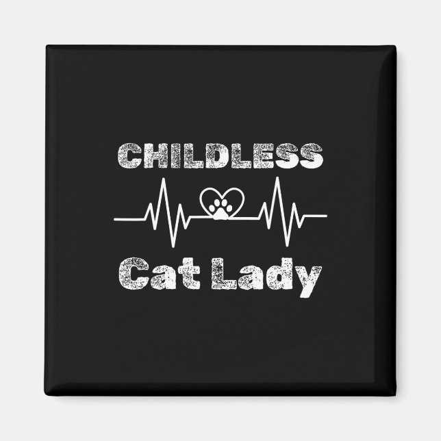 Imán Gato sin hijos Lady Graciosa Gato Lover 5 (Frente)