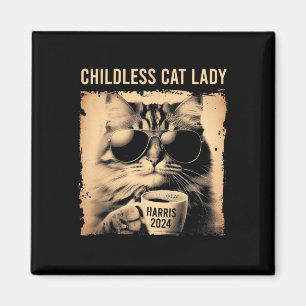 Imán Gato sin hijos Lady Vintage - Café Cat Kamala 202