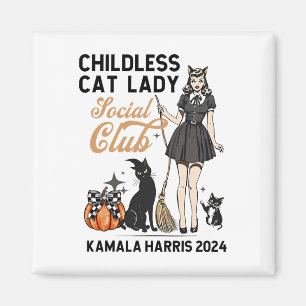 Imán Gato sin hijos vota por Halloween muestra a femini