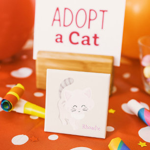 Imán Gato sonriente bonito