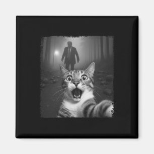 Imán Gato Sorprendido Divertido Selfie Conmocionado Por