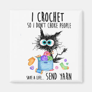Imán Gato Tejo Crochet Para No Ahogar A La Gente Salva 