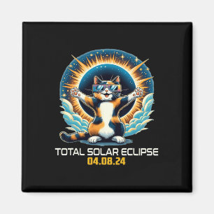 Imán Gato Tomando Eclipse Solar Eclipse Solar Selfie 20